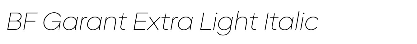 BF Garant Extra Light Italic image